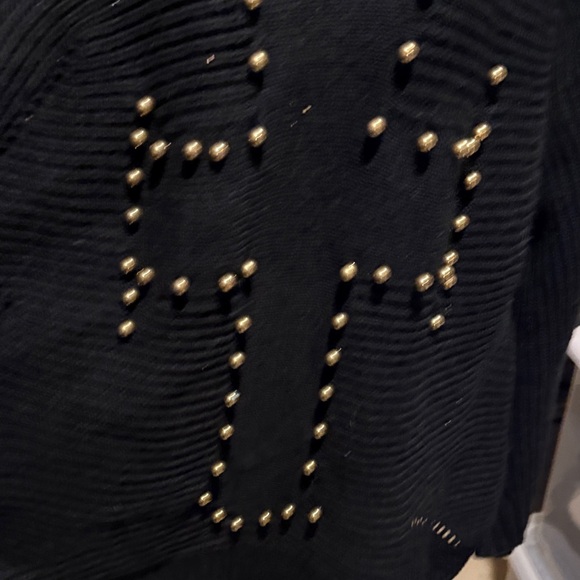 Chic Black Sweater with Studded Accents - Picture 5 of 7